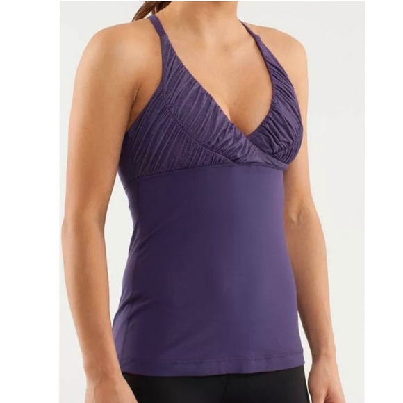 LULULEMON Pure Balance Ruched Racer Back Tank - Picture 1 of 2